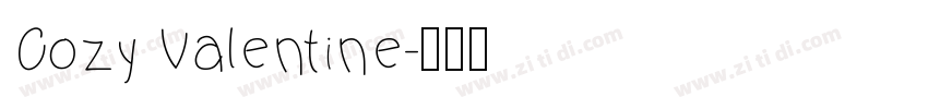 Cozy Valentine字体转换